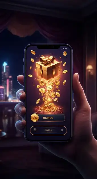 Bannière de bienvenue de Casino Dragonia avec un dragon, des pièces d'or et des tours gratuits offerts aux nouveaux joueurs.