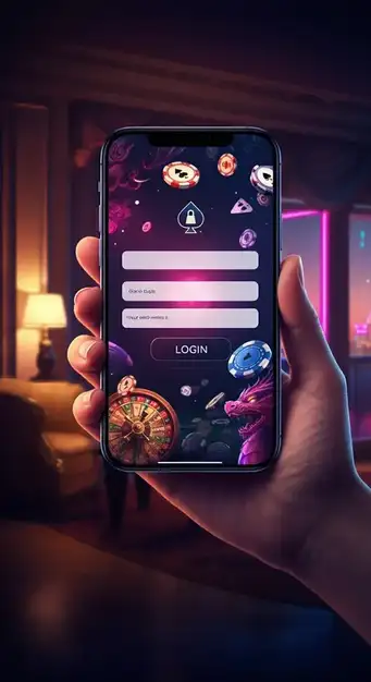 Interface de connexion sécurisée de Dragonia Casino avec champs email et mot de passe, illustrant la facilité d'accès et la protection des données.